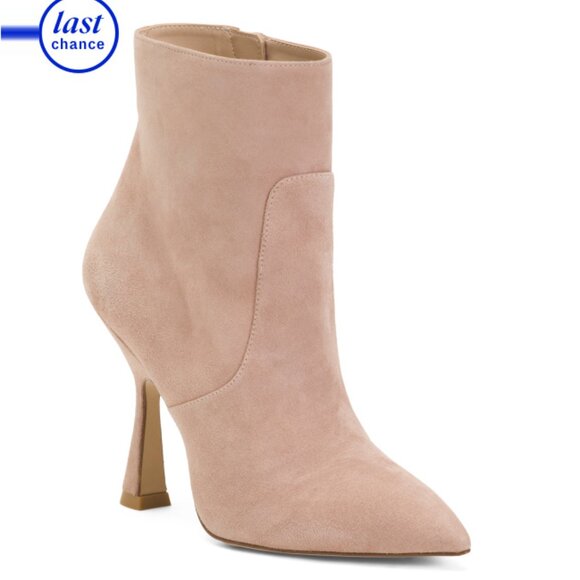 STUART WEITZMAN Dolce Made In Spain Suede Parton 100 Booties - Picture 1 of 2